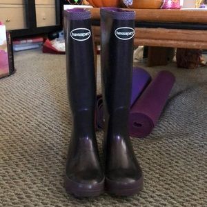 Havaianas Purple Metallic Rainboots
